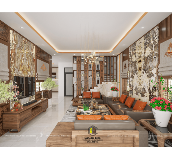 Cải tạo phòng khách nhà phố quận Thủ Đức