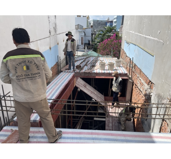 Thi công xây mới nhà 3 tầng Thủ Đức